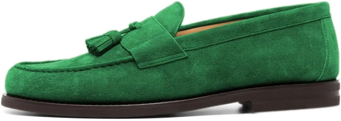 FOWT Men Fashion Round Toe Flat Heel Loafers Slip On Comfy Casual Outdoor Shoes Size 4-16 US
