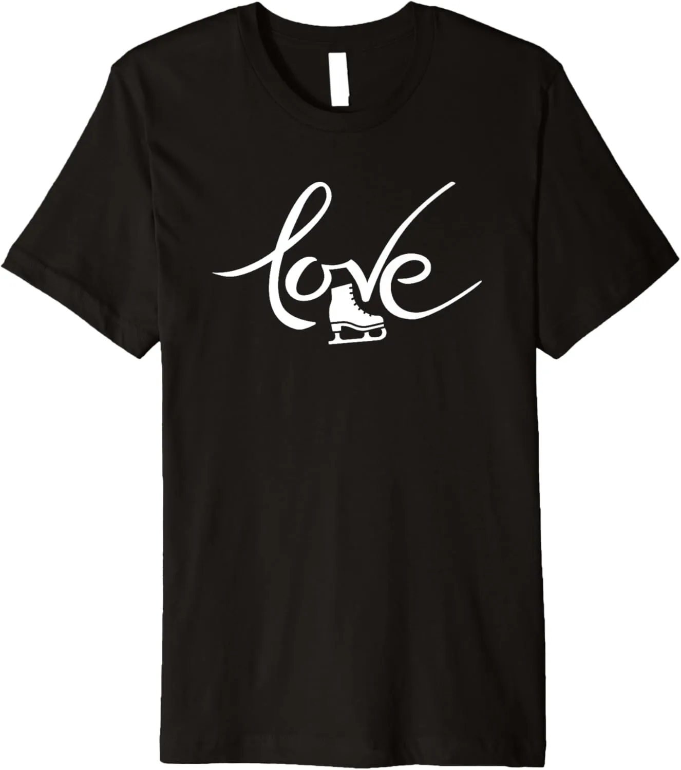 Funny Ice Skating Winter Sports Ski Skate Shoes Love Premium T-Shirt