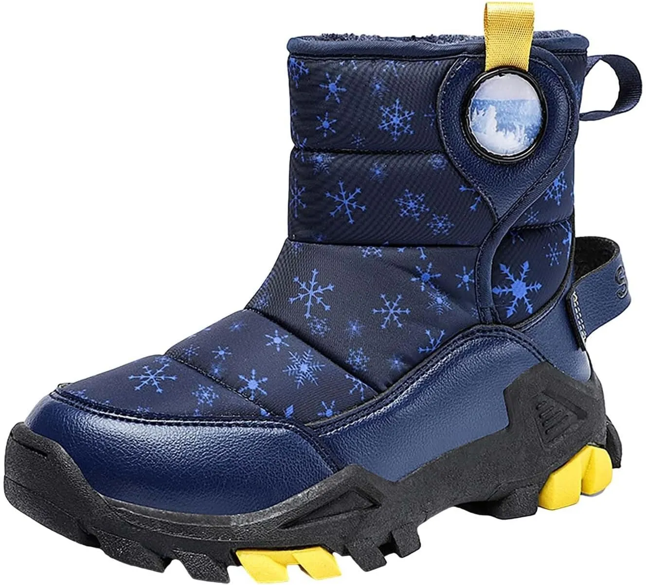 Girls Boys Snow Boots Outdoor Warm Comfortable Non Slip Mid Calf Padded Small Big Kids Winter Shoes Toddler Shoes Winter