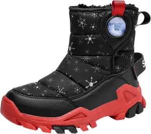 Girls Boys Snow Boots Outdoor Warm Comfortable Non Slip Mid Calf Padded Small Big Kids Winter Shoes Toddler Shoes Winter
