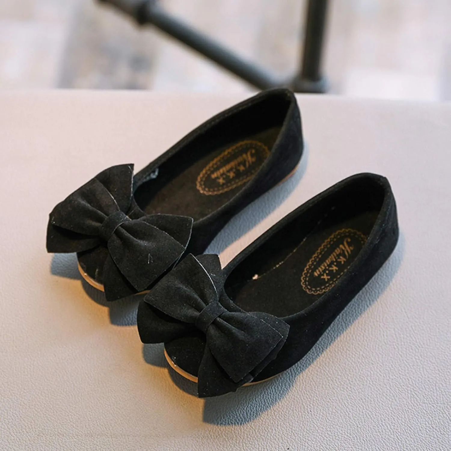 Girls Dress Shoes Mary Jane Wedding Party Heel Glitter Bow Princess Flower Shoes forFootwear for Toddler Little/Big Kid