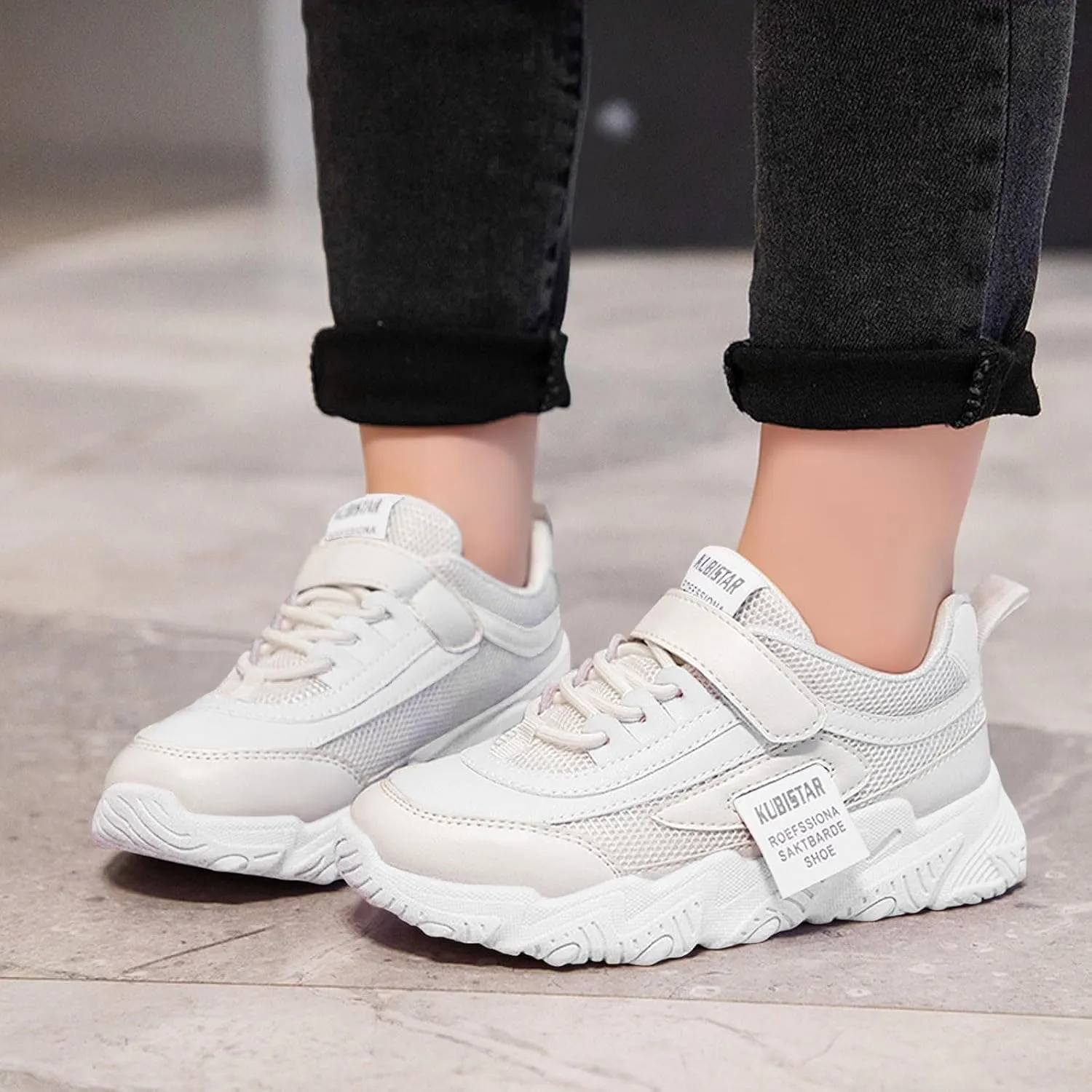 Girls Sneakers Toddler Sneakers Walking Shoes Boys Girls Toddler Tennis Shoes Lightweight Brethable Kids Slip On Shoe