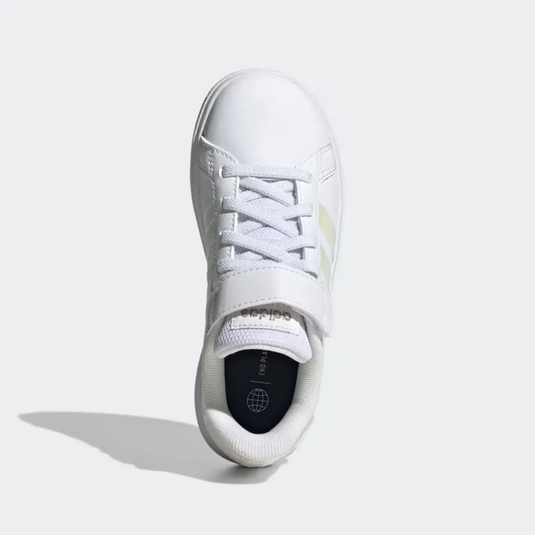 Grand Court Lifestyle Shoes (Cloud White   Iridescent   Cloud White)