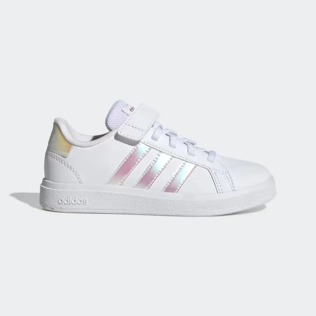 Grand Court Lifestyle Shoes (Cloud White   Iridescent   Cloud White)