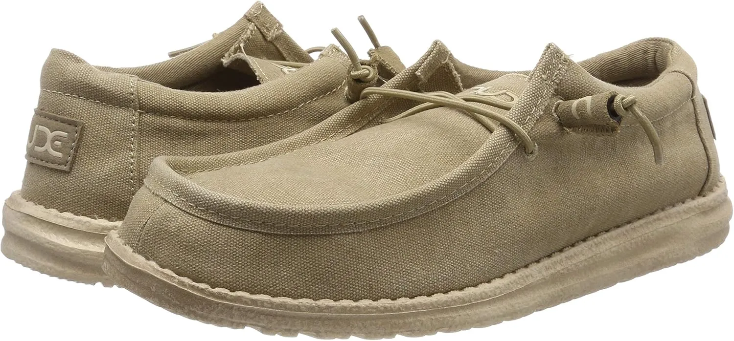 Hey Dude Men's Wally Suede Multiple Colors | Men??s Shoes | Men's Lace Up Loafers | Comfortable & Light-Weight