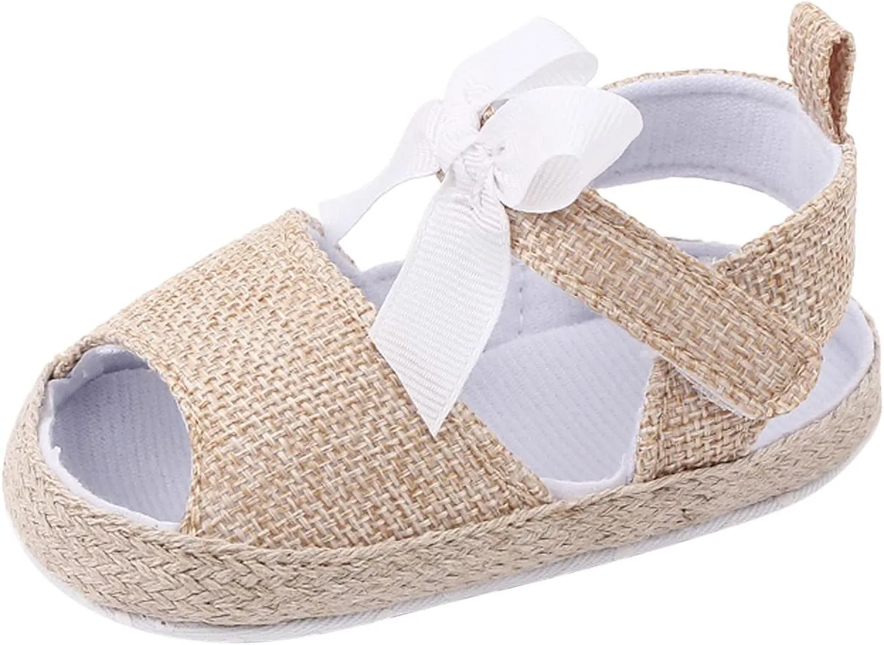 Infant Toddler Shoes Soft Sole Fashion Bowknot Hook Loop Casual Shoes Baby Walking Shoes Boots for Girls Size 12