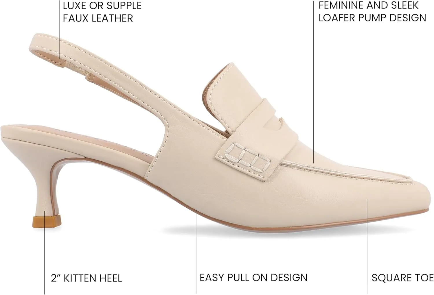 Journee Collection Women's Amory Pump