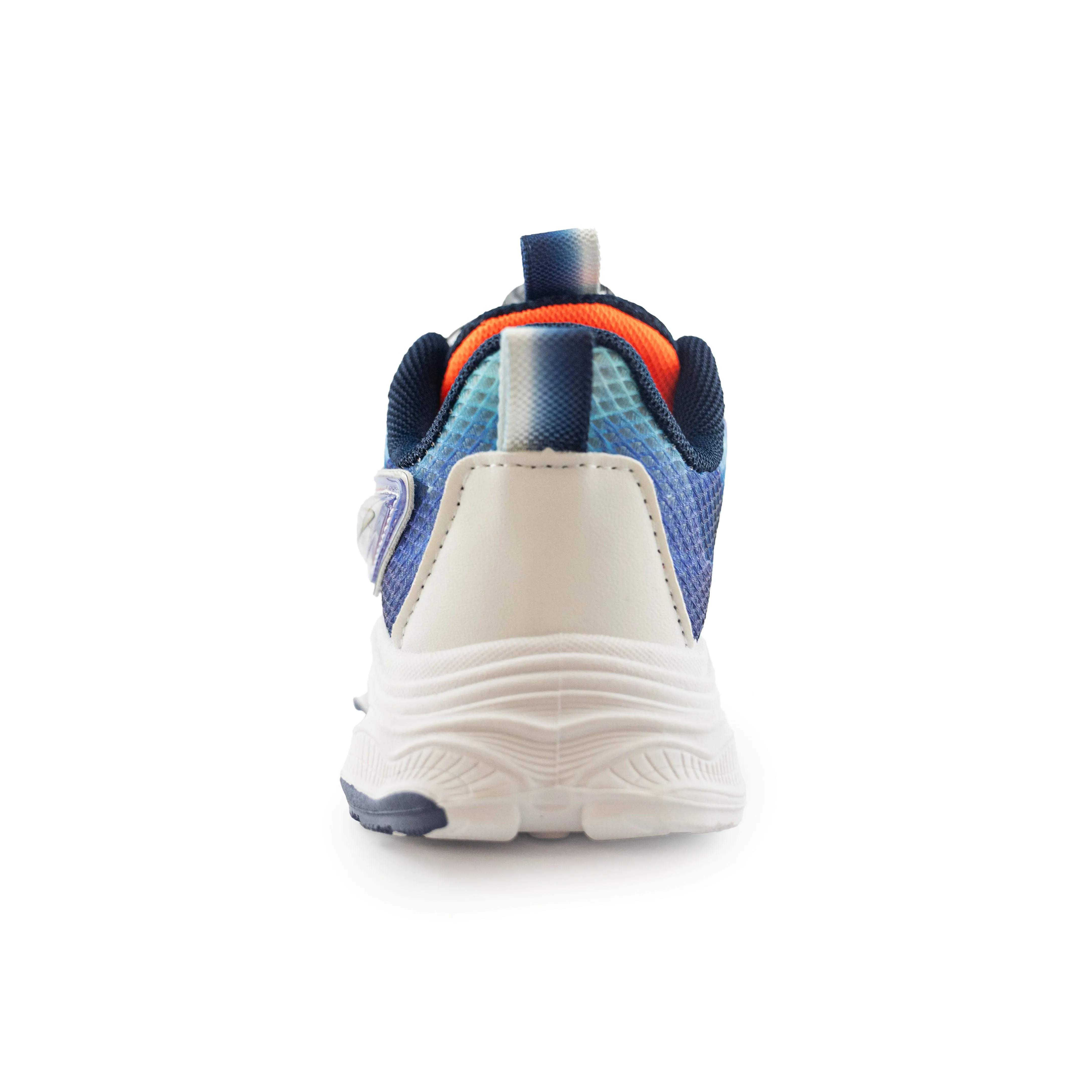 Kid's Rotary buckle Sneakers - Orange/Blue/White