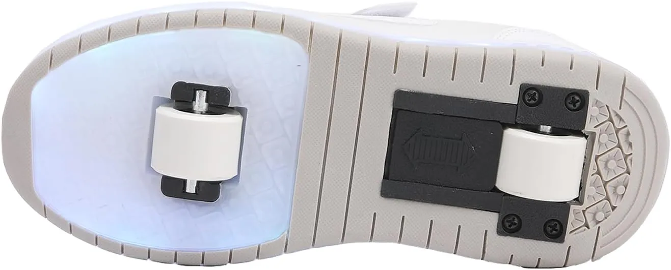 Kids Shoes with Wheels ?? 2-in-1 Light-Up Roller Sneakers with USB Rechargeable Skates Shoes for Birthday Party Gifts