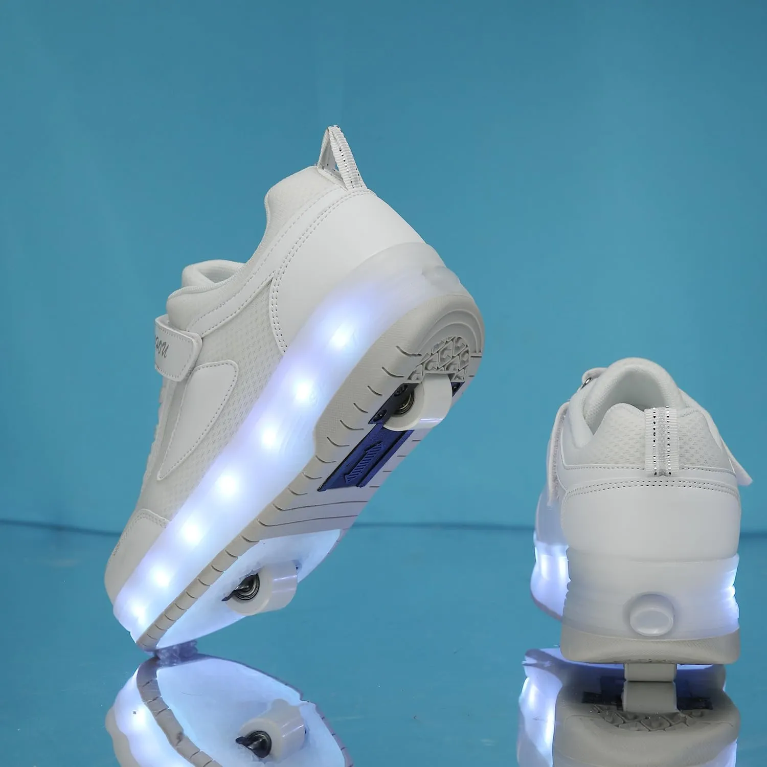 Kids Shoes with Wheels ?? 2-in-1 Light-Up Roller Sneakers with USB Rechargeable Skates Shoes for Birthday Party Gifts