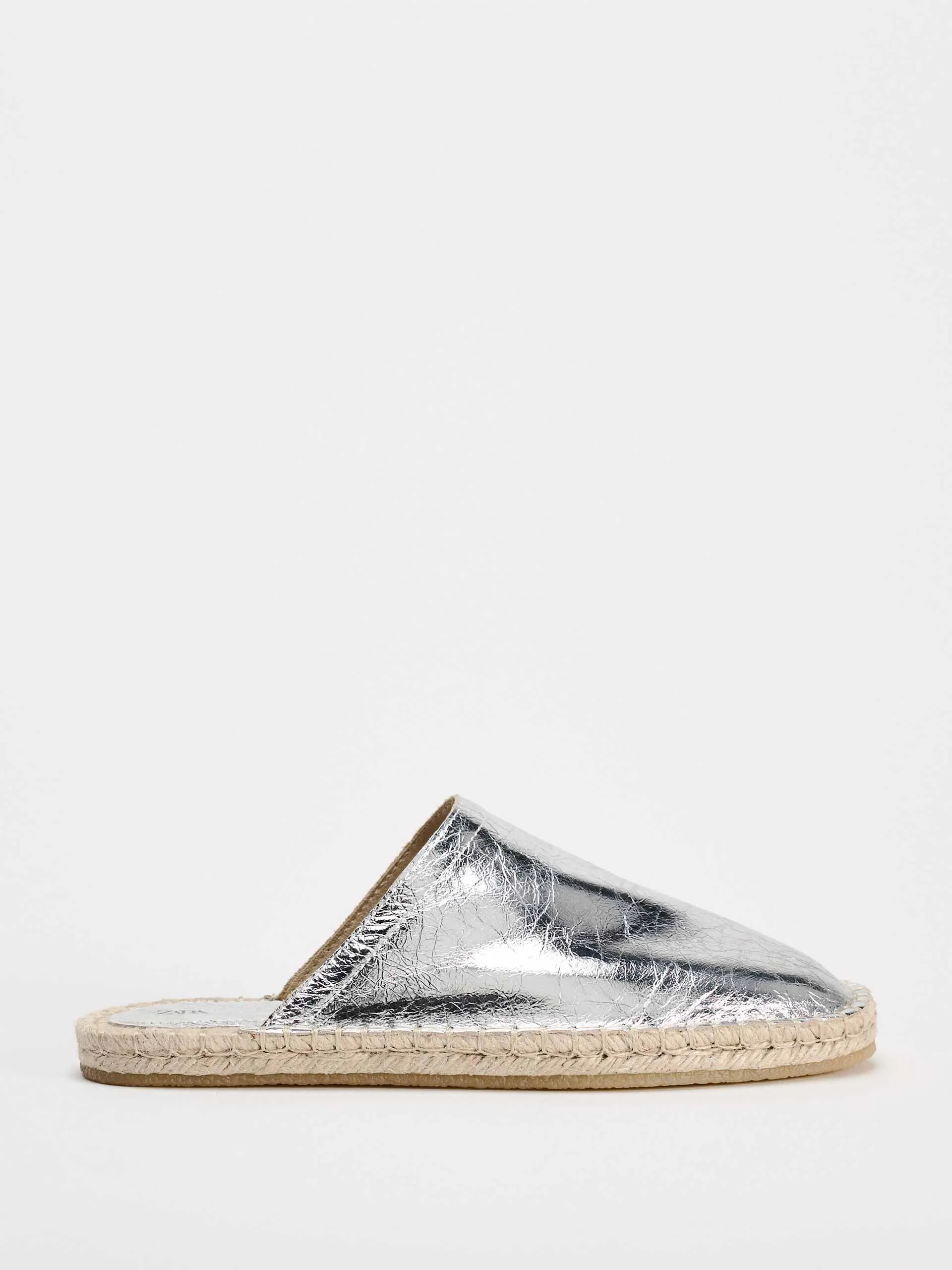 Leather slingback espadrilles