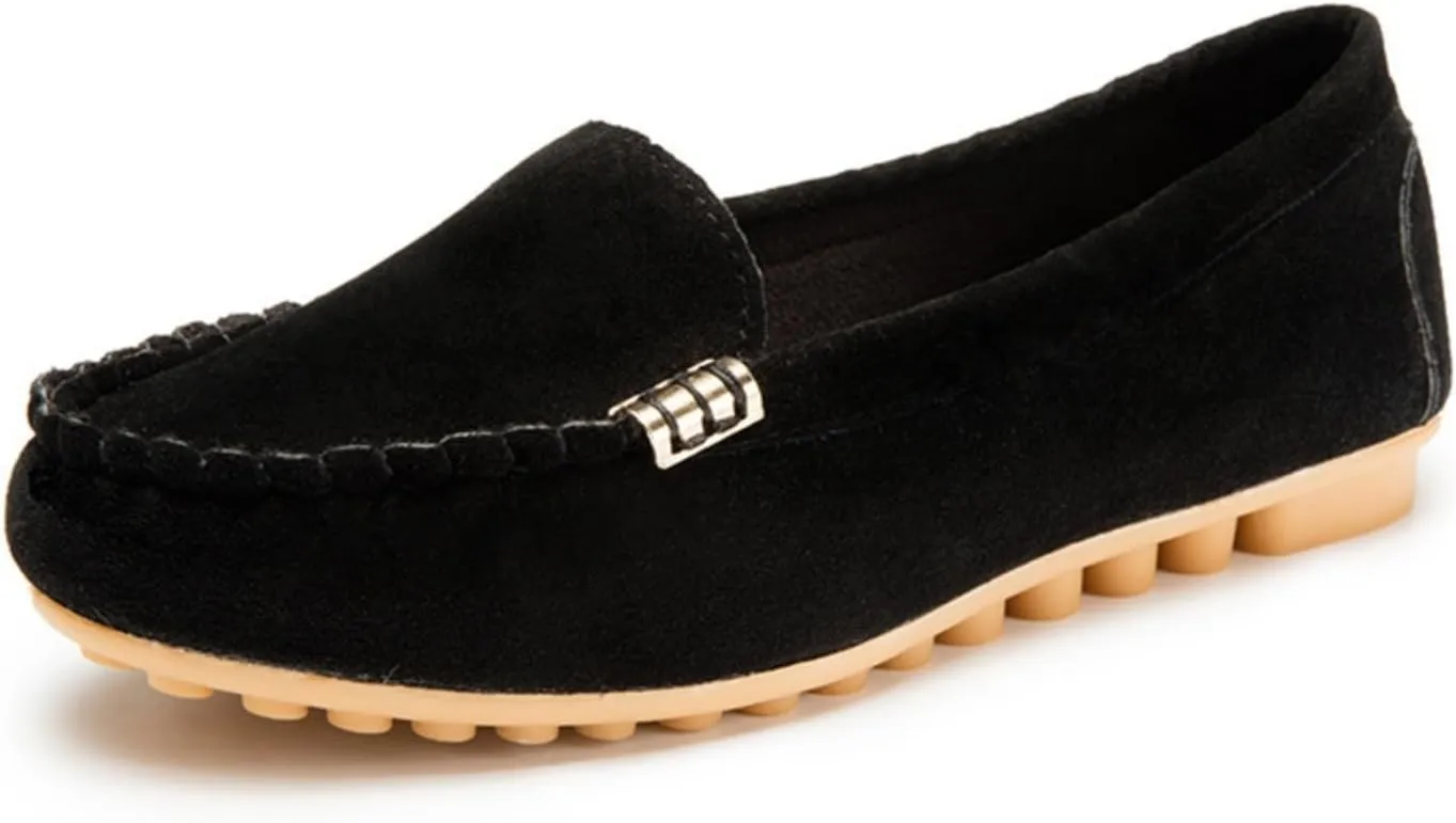 Loafers for Women Close Toe Business Casual Shoes Comfortable & Lightweight Penny Loafers Retro Classic Slip On Work Flats Dressy Outdoor Walking Shoes