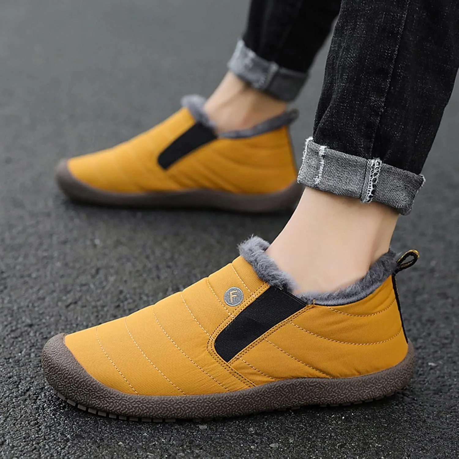 Long Winter Boots for Women 2023 Trendy Womens Black Winter Snow Boots Black Winter Work Boots for Woman Waterproof Non Slip Work Boots for Women Botas De Hule Para Mujer De Trabajo Para Frio