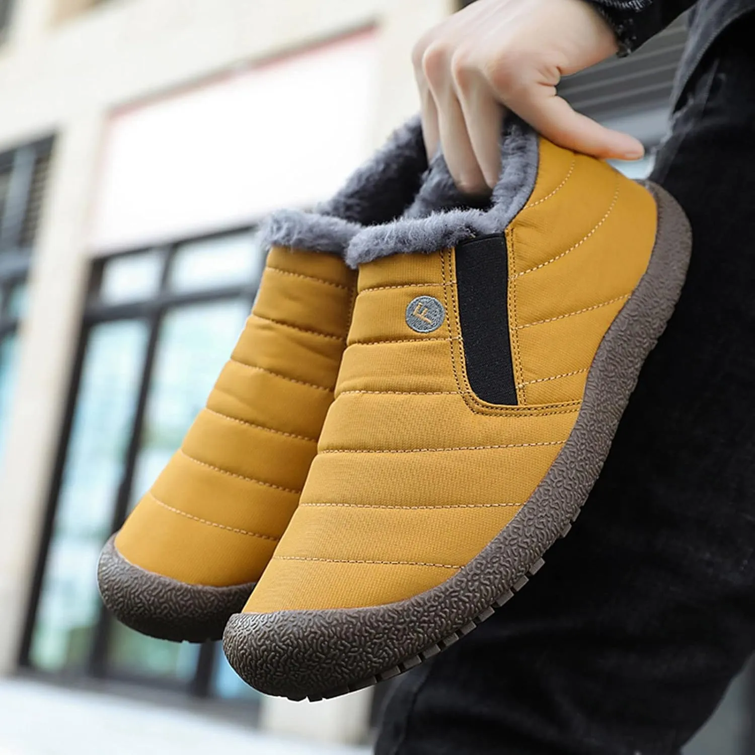 Long Winter Boots for Women 2023 Trendy Womens Black Winter Snow Boots Black Winter Work Boots for Woman Waterproof Non Slip Work Boots for Women Botas De Hule Para Mujer De Trabajo Para Frio