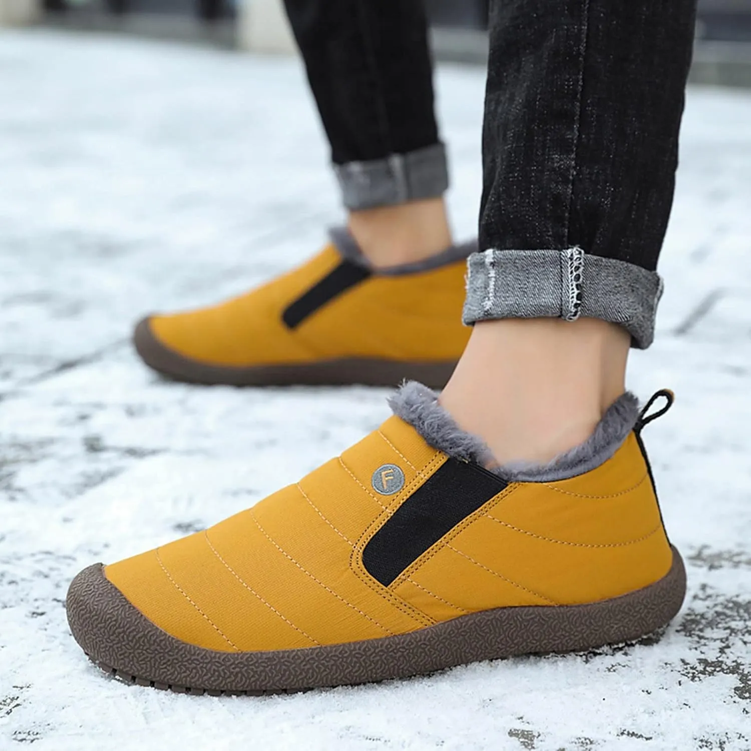 Long Winter Boots for Women 2023 Trendy Womens Black Winter Snow Boots Black Winter Work Boots for Woman Waterproof Non Slip Work Boots for Women Botas De Hule Para Mujer De Trabajo Para Frio