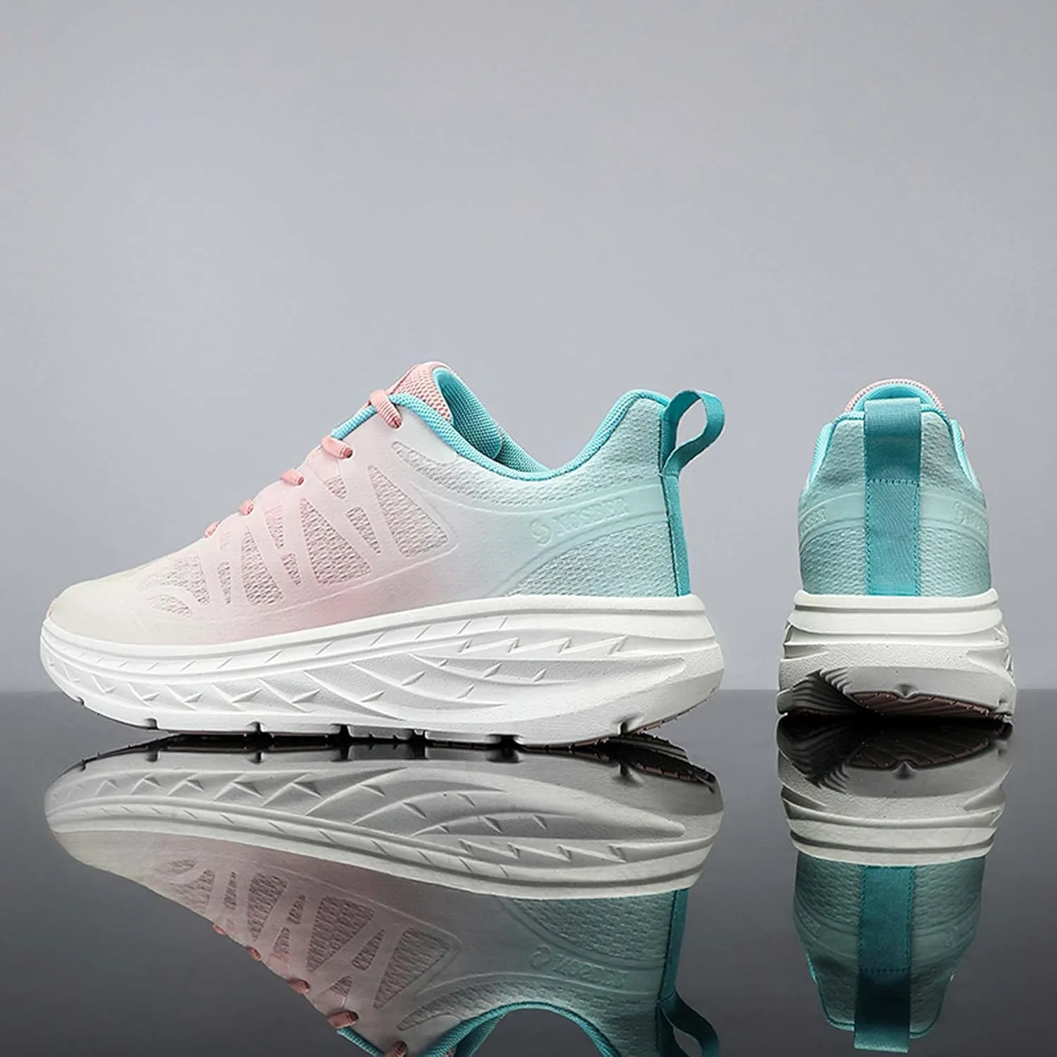 Mens and Womens Low Top Lace Up Marathon Running Shoes Non Slip and Breathable Basketball Sneakers Badminton Competition Shoes High Jump Sneakers Hurdle Sneakers