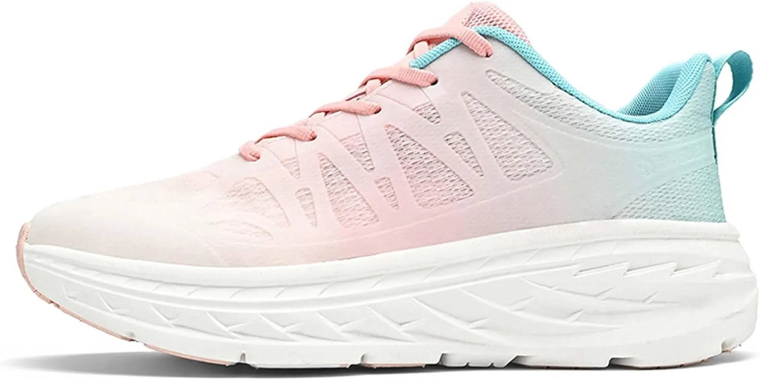 Mens and Womens Low Top Lace Up Marathon Running Shoes Non Slip and Breathable Basketball Sneakers Badminton Competition Shoes High Jump Sneakers Hurdle Sneakers