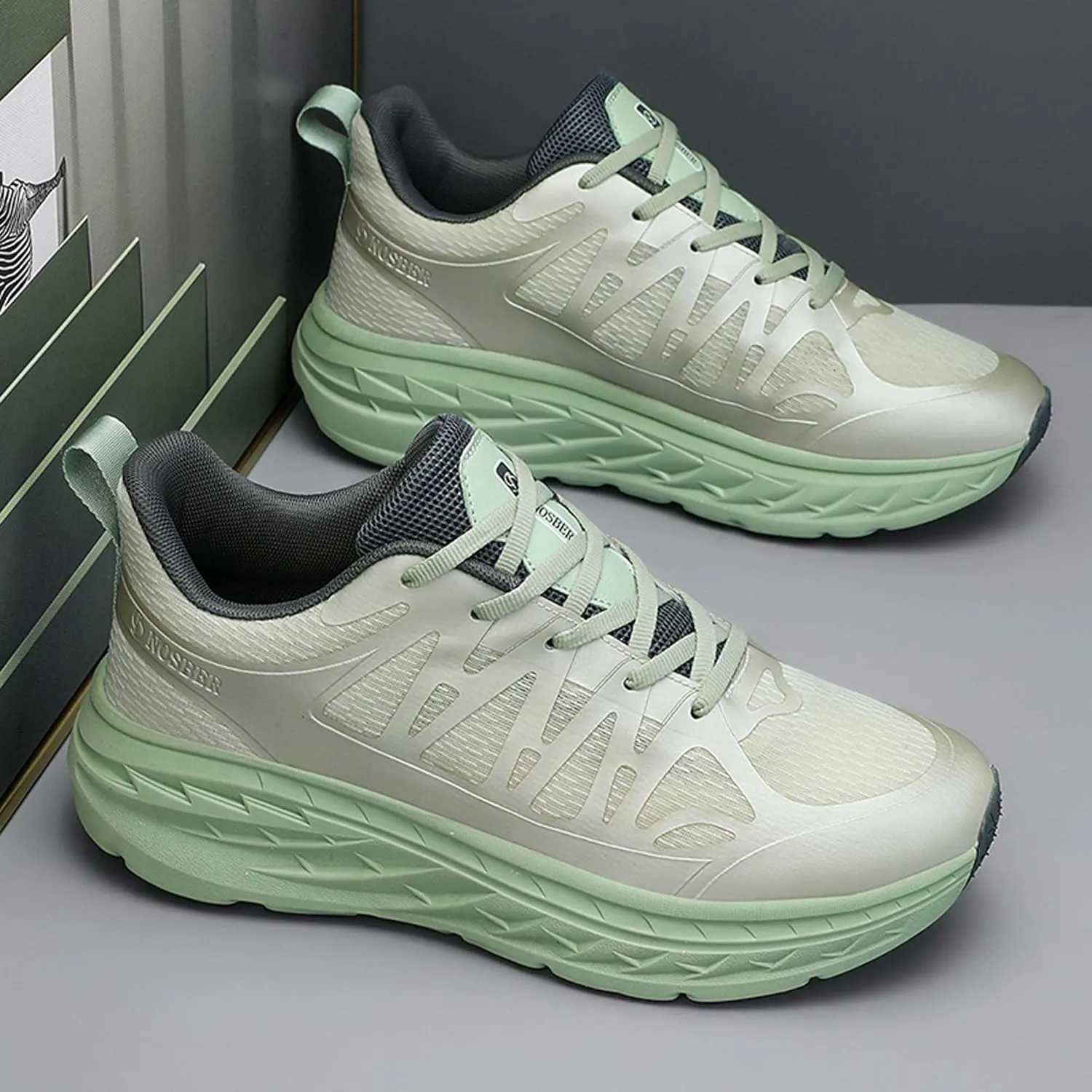 Mens and Womens Low Top Lace Up Marathon Running Shoes Non Slip and Breathable Basketball Sneakers Badminton Competition Shoes High Jump Sneakers Hurdle Sneakers