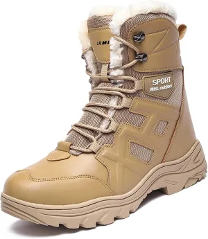 Men's and Women's Winter Snow Boots Waterproof Hiking Boots Tactical Work Boots Outdoor Lightweight Military Boots