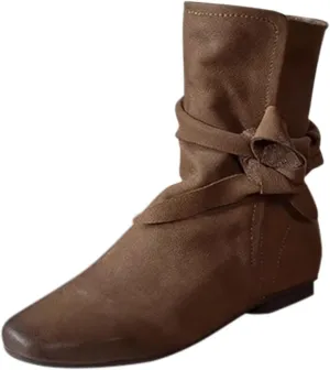 Mens Ankle Boots Woman Cowboy Boots Dancing Boots for Women Tall Leather Boots for Women Womens Ankle Boots with Heel Women's Black Suede Flat Ankle Boots