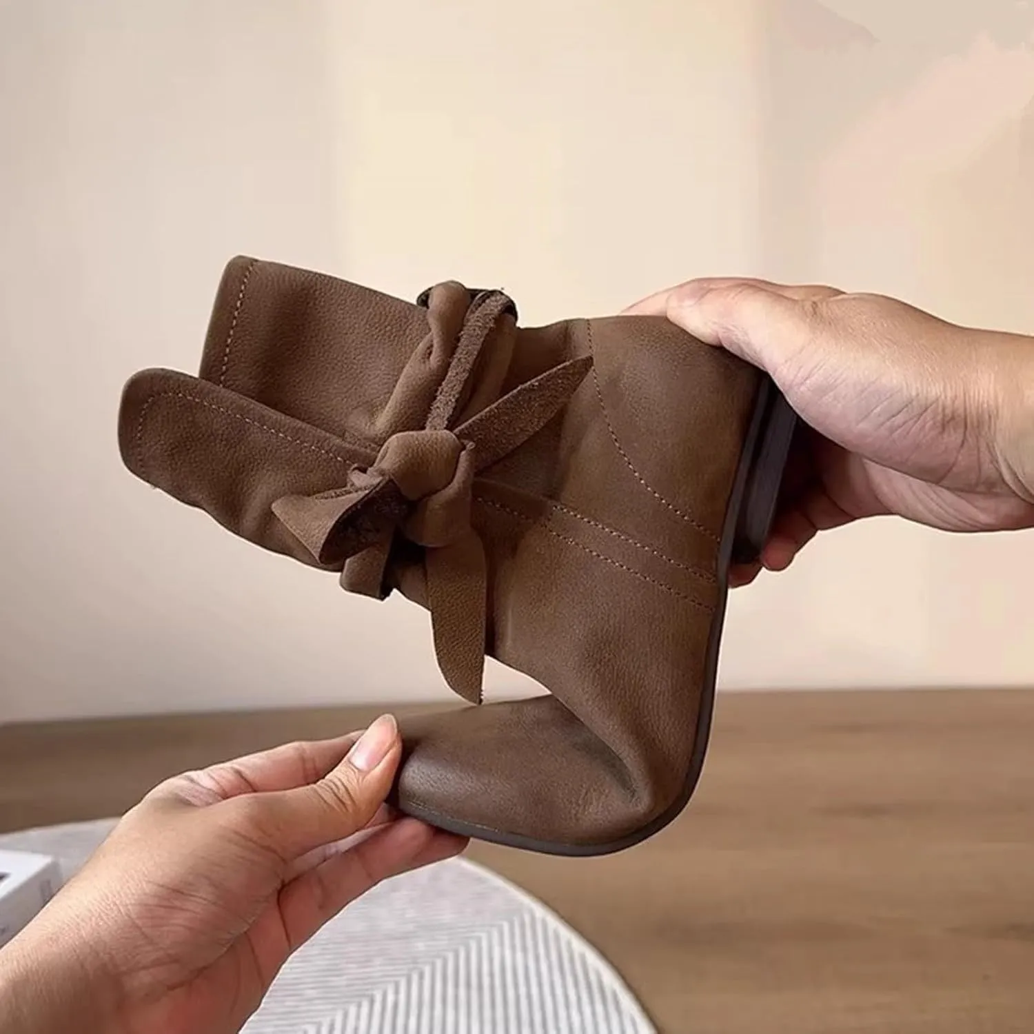 Mens Ankle Boots Woman Cowboy Boots Dancing Boots for Women Tall Leather Boots for Women Womens Ankle Boots with Heel Women's Black Suede Flat Ankle Boots