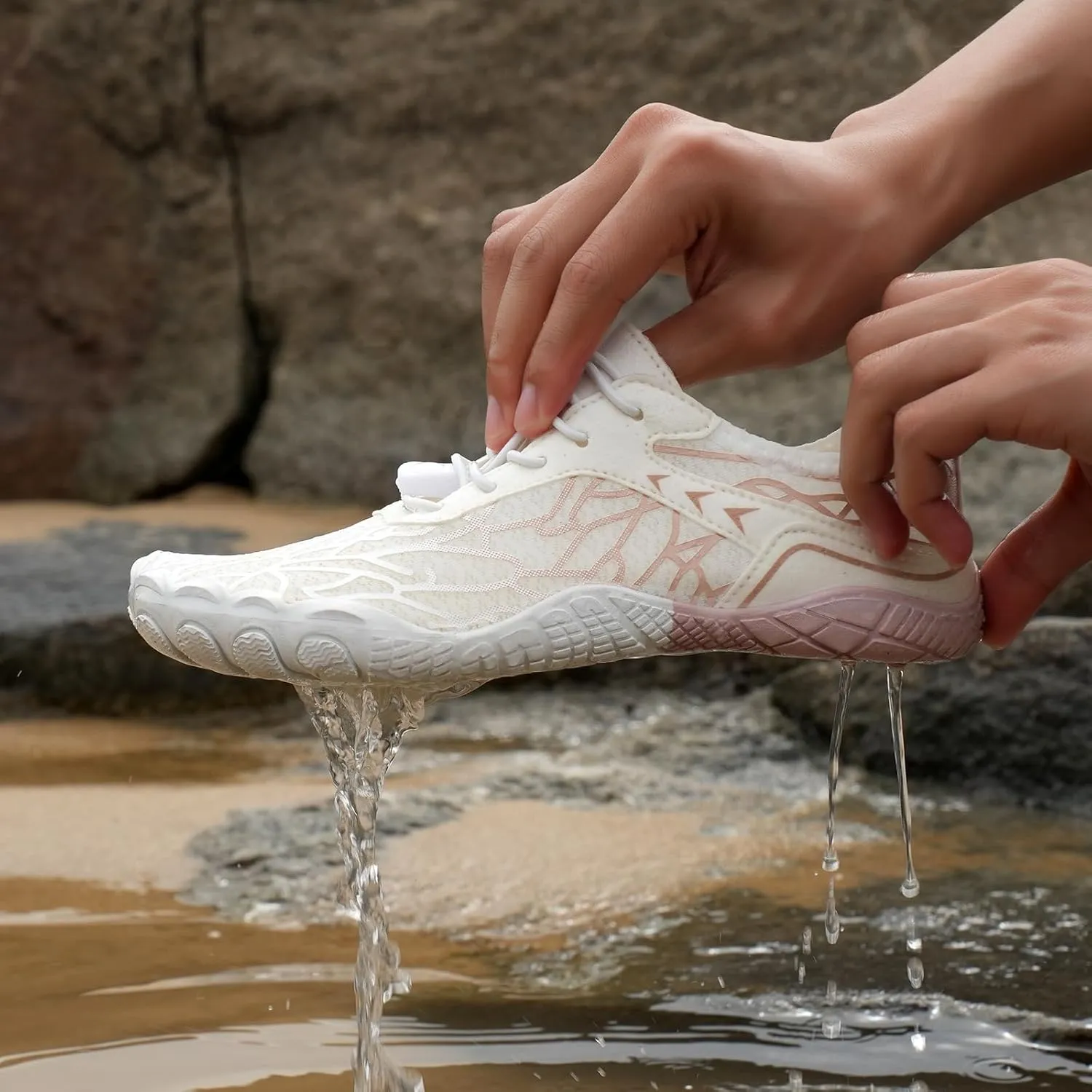 Mens Barefoot Shoes Wide Toe Box Women Shoes Sneakers Waterproof Hike Running Footwear Non-Slip Shoes Unisex