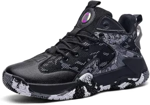 Mens Basketball Shoes Lightweight Non-Slip Breathable Sneakers Outdoor Fashion Training Shoes for Running Walking