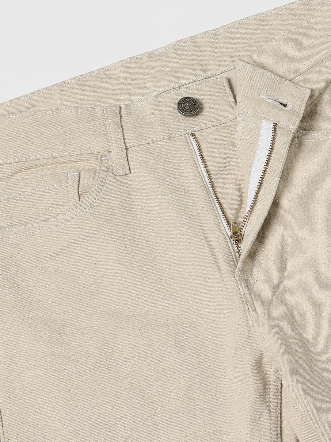 Men's Boot Cut Rinse Ecru Jeans