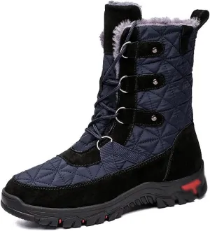 Mens Boots Men's Winter Boots Waterproof Men's Boots Warm Plush Snow Boots Outdoor Non-slip Hiking Boots Work Shoes Men Ankle Boots