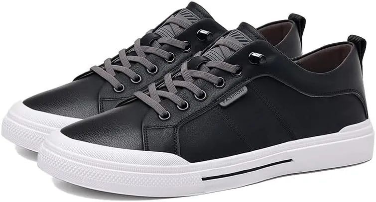 Men's Casual Dress Sneakers Leather Skate Shoes