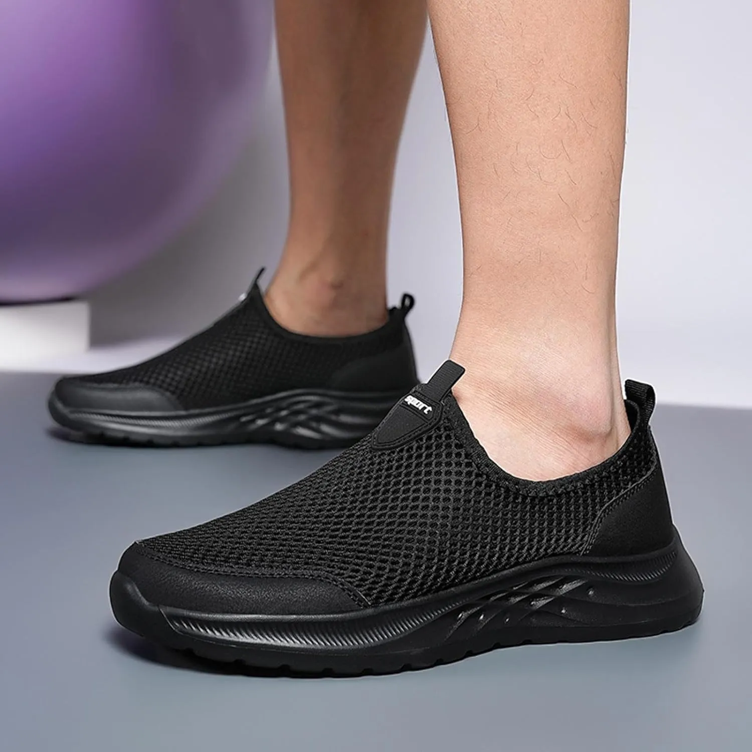 Men's Fashion Sneakers Mens Slip on Shoes Tennis Shoe for Men Shoe for Men Mesh Athletic Gym Sneaker