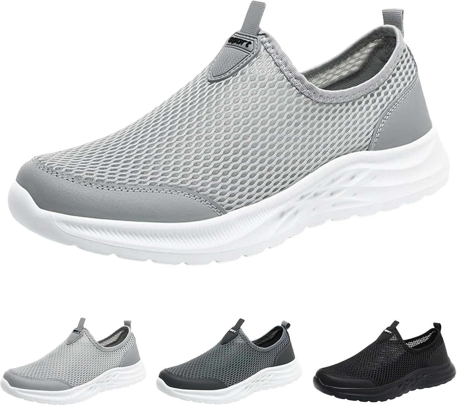 Men's Fashion Sneakers Mens Slip on Shoes Tennis Shoe for Men Shoe for Men Mesh Athletic Gym Sneaker