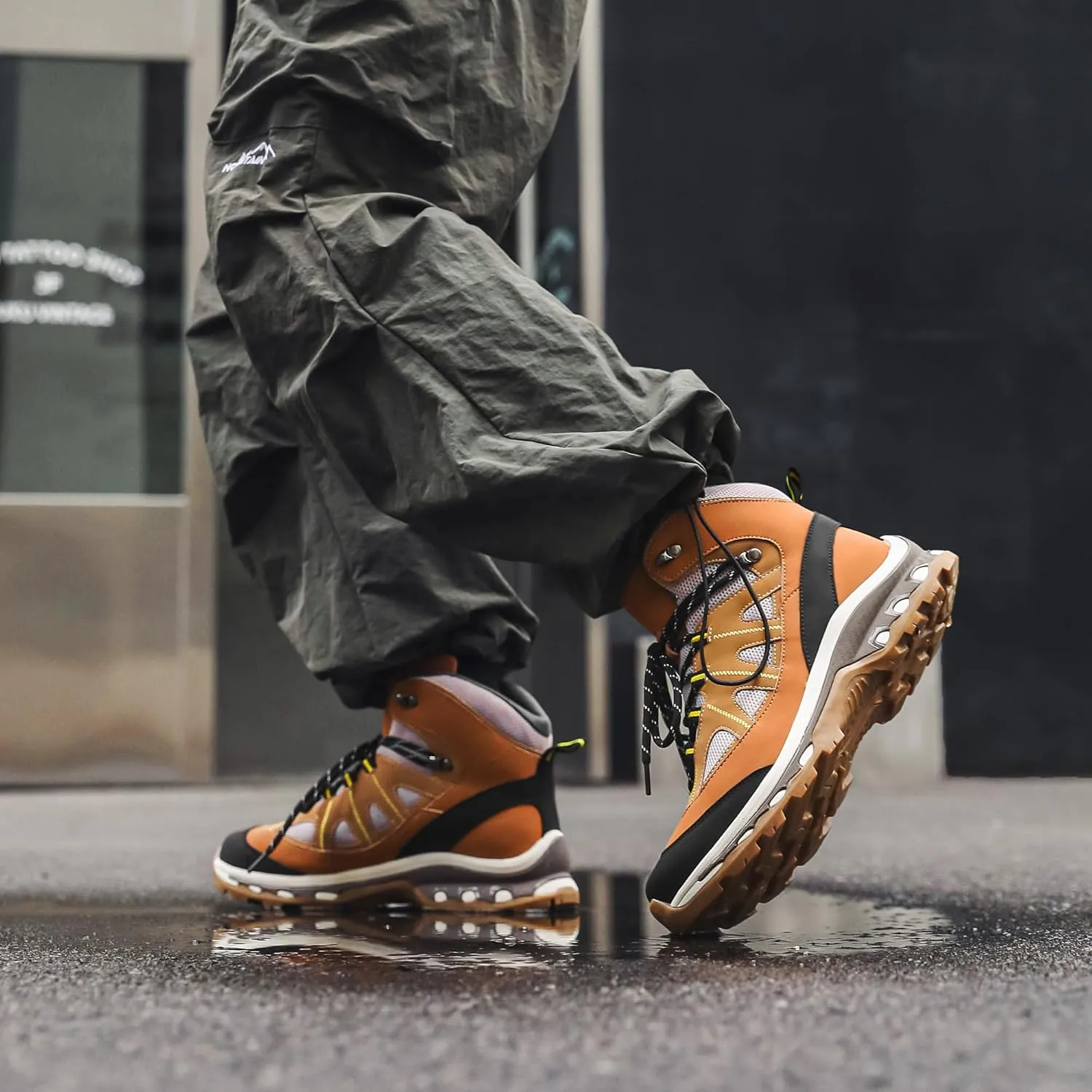 Men's Hiking Boots Outdoor Non-slip Waterproof Ankle Boots Trekking Camping Trail Combat Boots