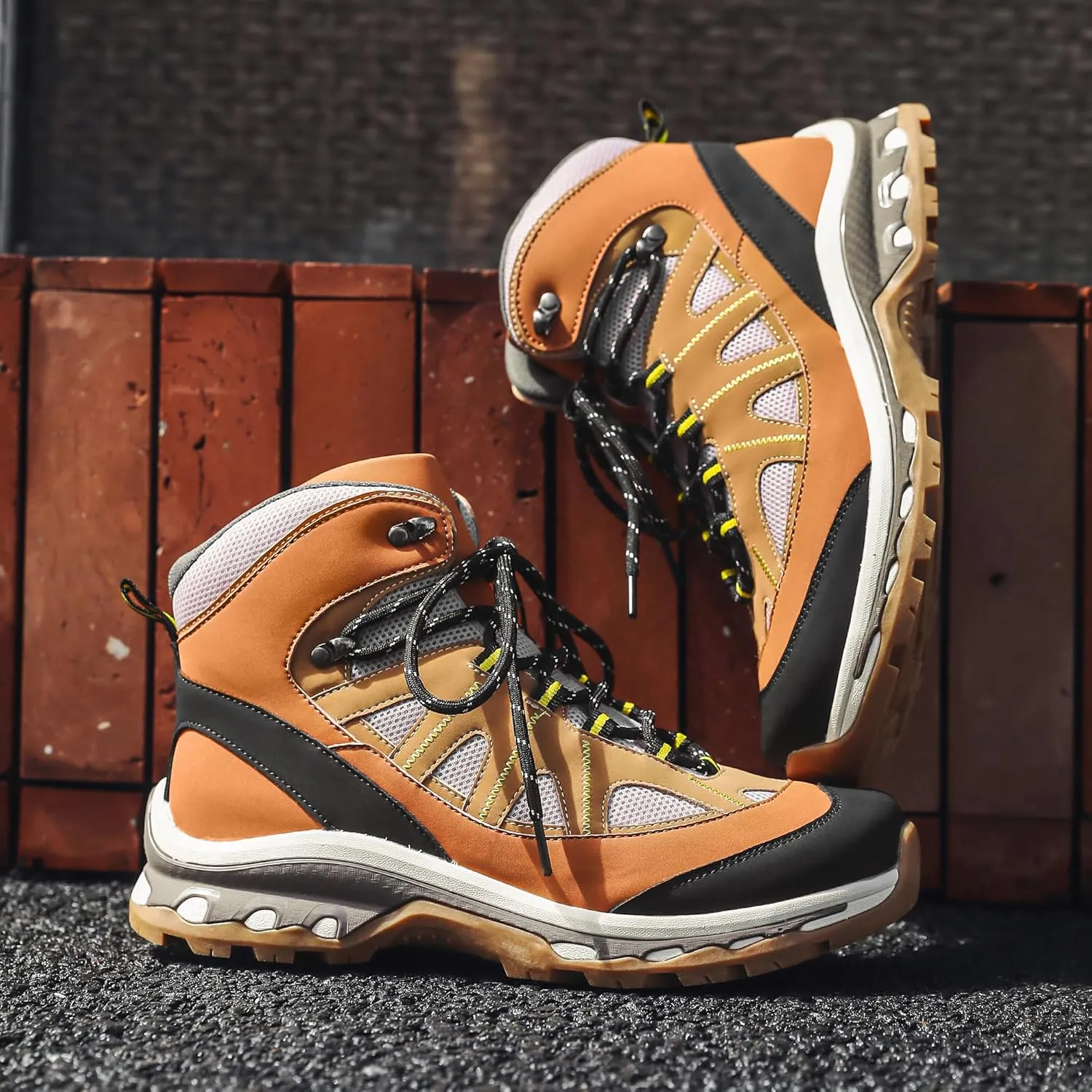 Men's Hiking Boots Outdoor Non-slip Waterproof Ankle Boots Trekking Camping Trail Combat Boots