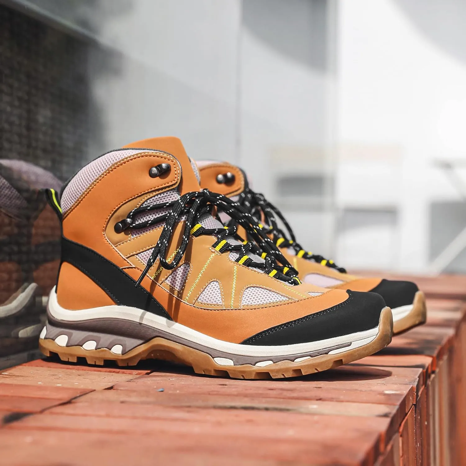 Men's Hiking Boots Outdoor Non-slip Waterproof Ankle Boots Trekking Camping Trail Combat Boots