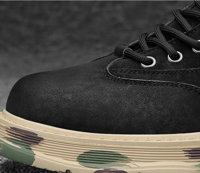 Men's Hiking Shoes Outdoor Breathable Walking Sneakers Lightweight Non-Slip Trekking Training Walking Camping Chukka Boots Hiking Boots