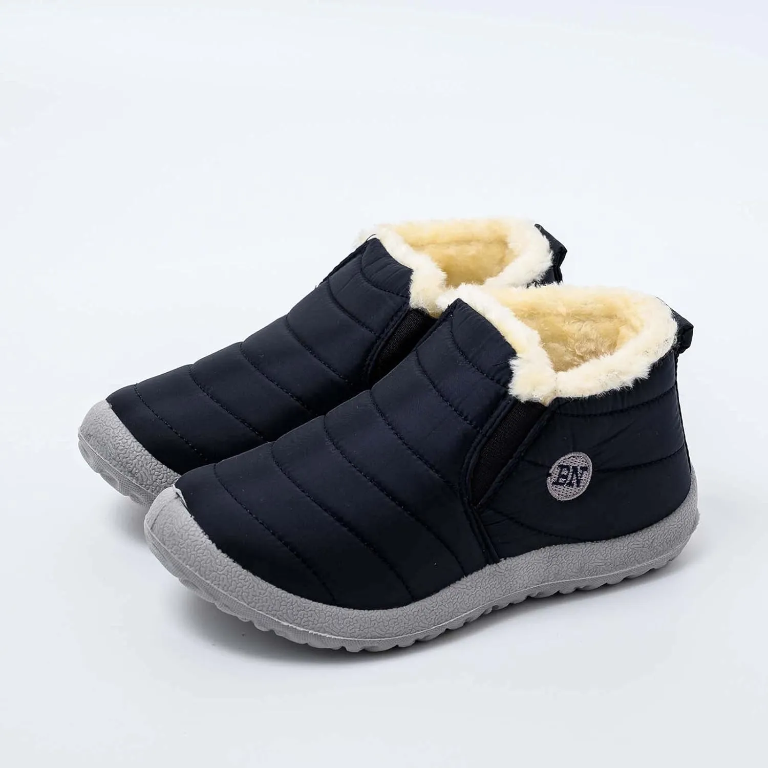 Men's Snow Boots Warm Faux Furry Lined Footwear Waterproof Outdoor Casual Winter Boots Non-slip Lace Up Ankle Boots for Cold Weather Climbing Shoes Hiking Boots