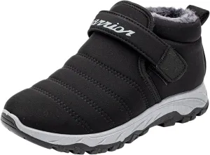 Men's Snow Boots Warm Faux Furry Lined Footwear Waterproof Outdoor Lightweight Winter Boots Non-slip Lace Up Ankle Boots for Cold Weather Climbing Shoes Hiking Boots