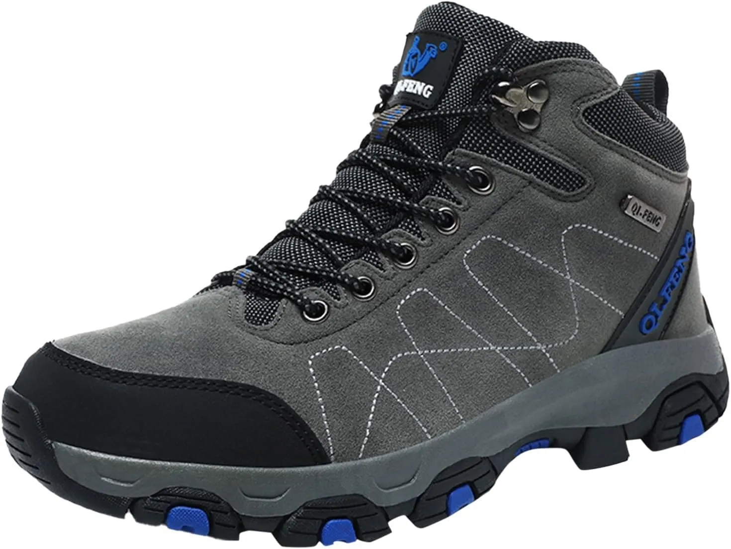 Men's Snow Boots Warm Fur Lined Winter Boots Lace Up Water Resistant Anti Slip Outdoor Lightweight Casual Climbing Shoes Work Trekking Hiking Boot