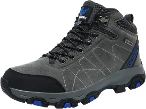 Men's Snow Boots Warm Fur Lined Winter Boots Lace Up Water Resistant Anti Slip Outdoor Lightweight Casual Climbing Shoes Work Trekking Hiking Boot