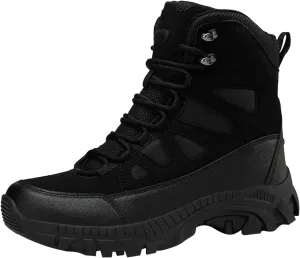 Men's Tactical Boots, Anti Slip Mid Length Combat Boots, Lightweight Waterproof Hiking Boots, Work Durable Boots