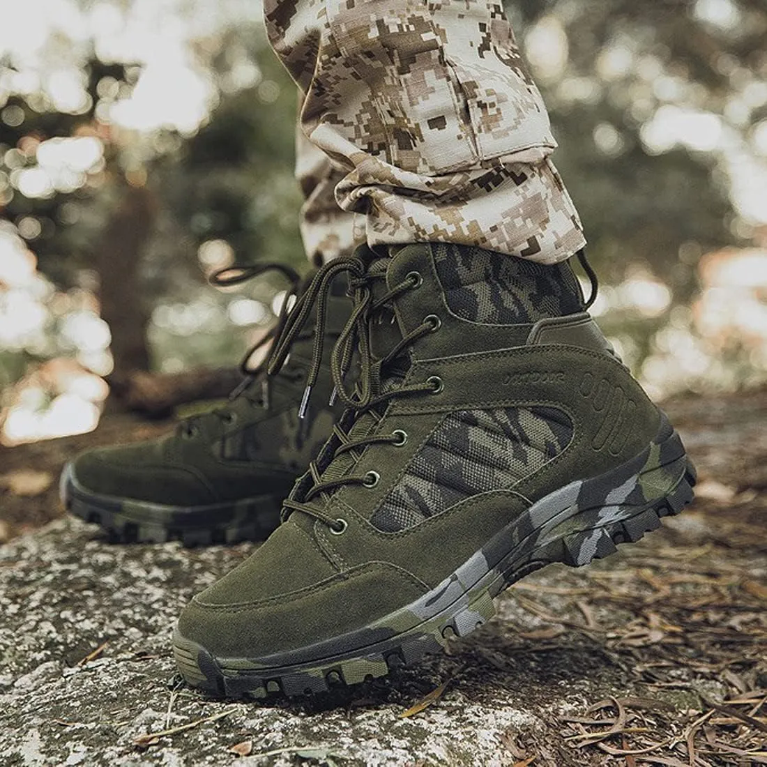 Mens Waterproof Hiking Boots High Rise