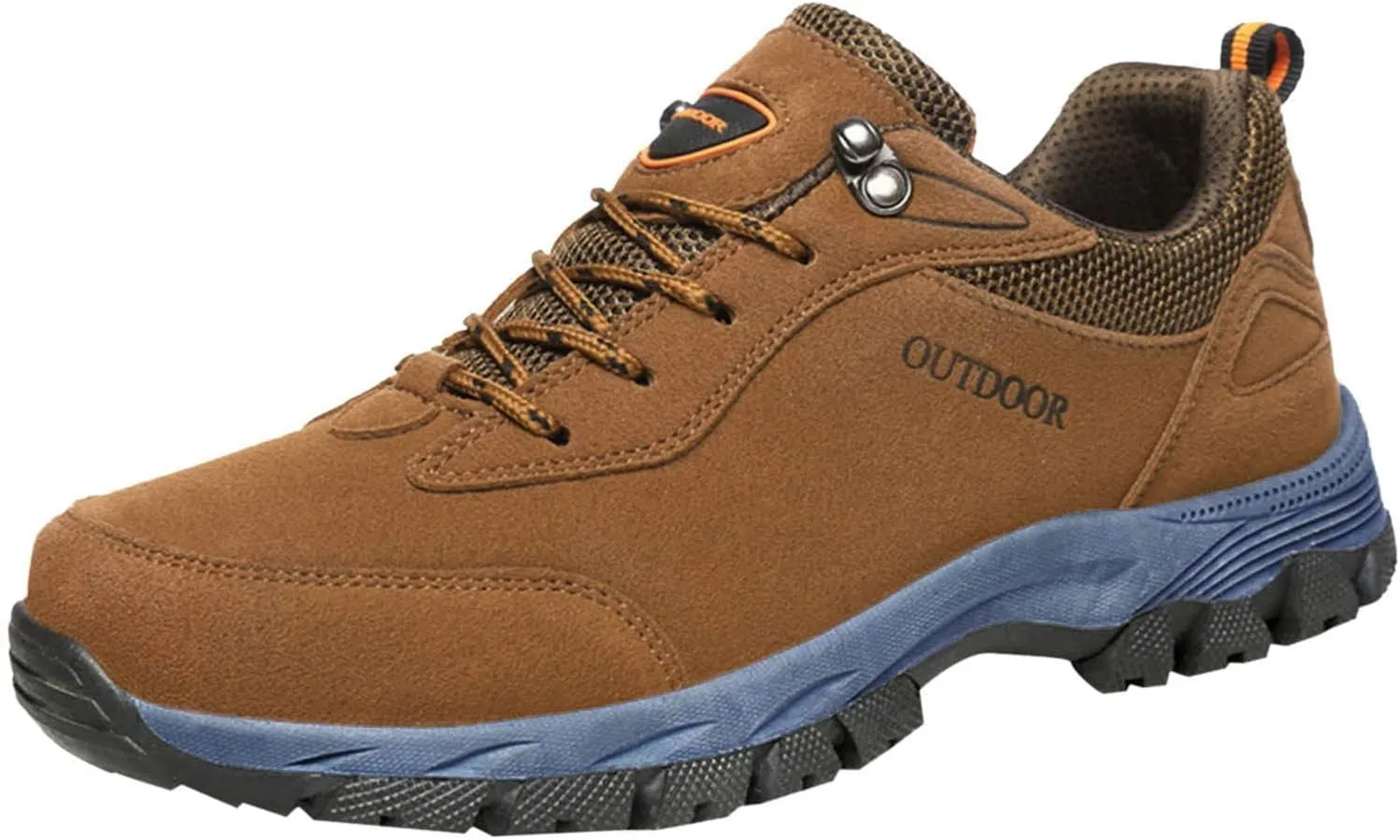 Men's Wide Hiking Shoes Slip on Loafers Trekking Trails Sneakers Waterproof Walking Shoes with Arch Support