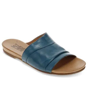Miz Mooz Women's Aria Slide Sandal in Marine