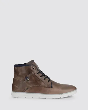 NAPIER SNEAKERS DARK GREY LEATHER