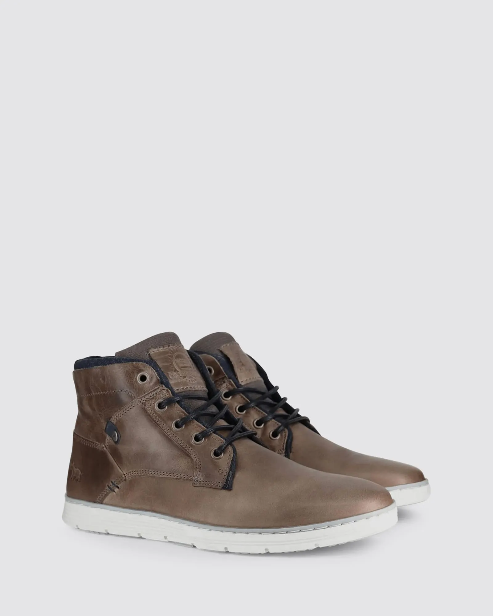 NAPIER SNEAKERS DARK GREY LEATHER