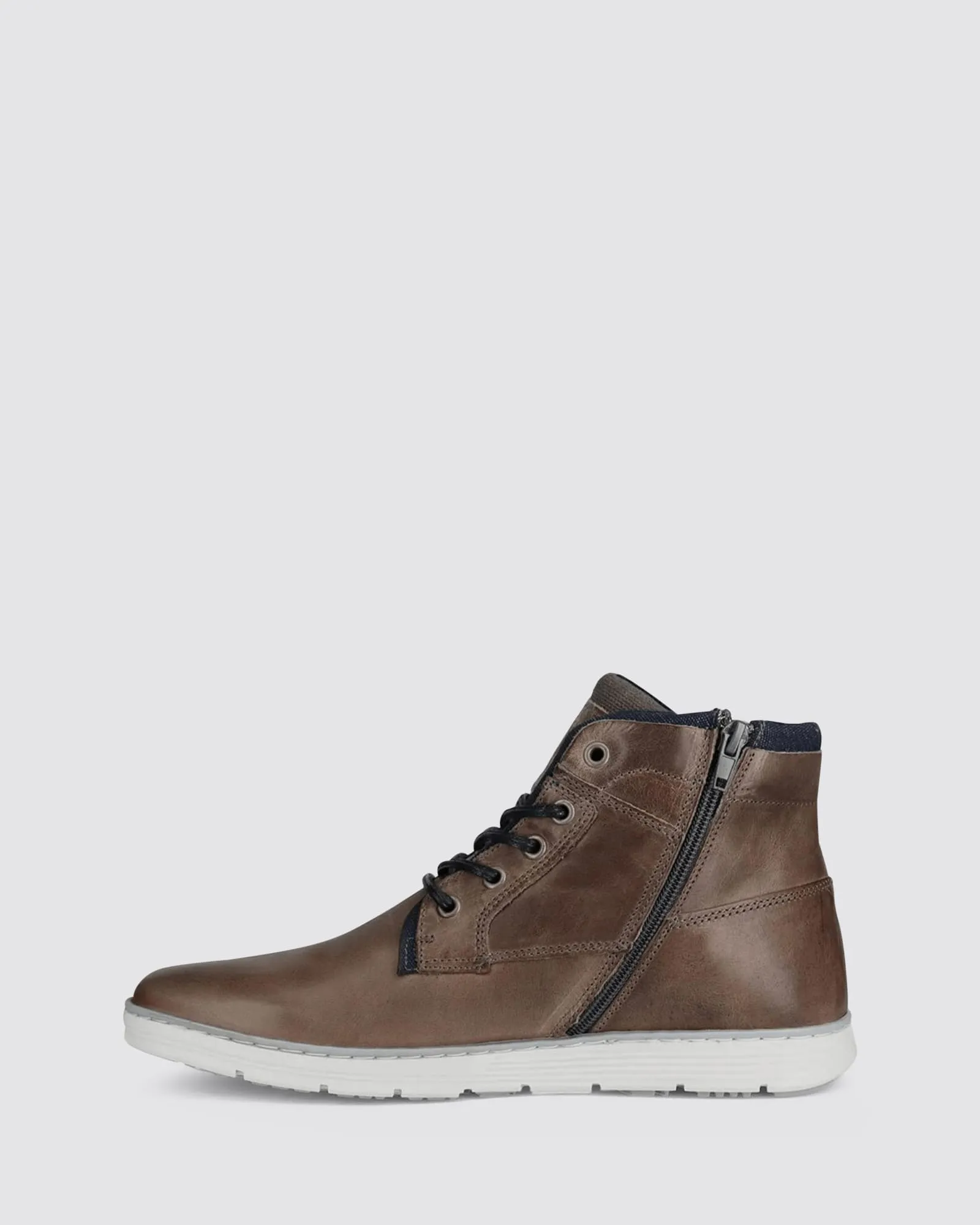 NAPIER SNEAKERS DARK GREY LEATHER