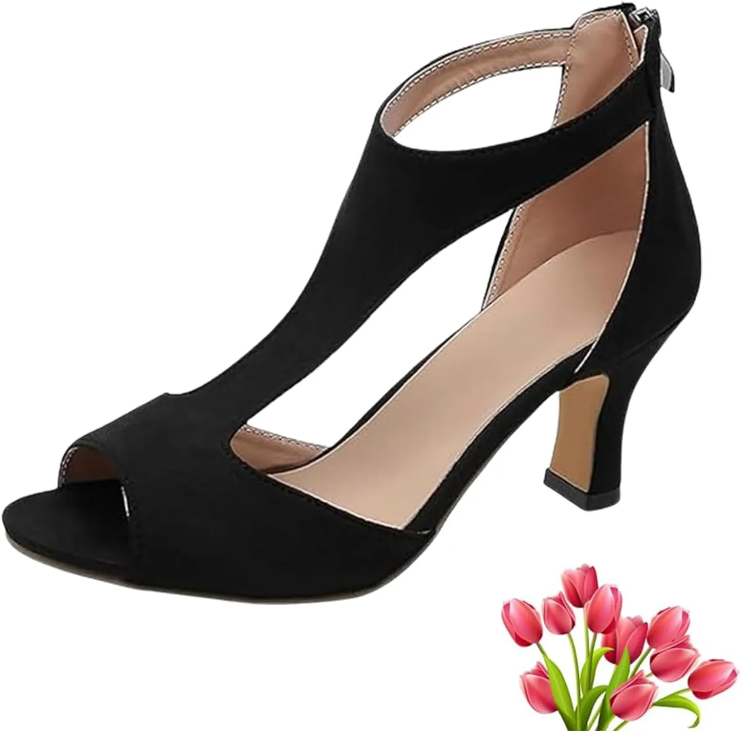 Nevriz Orthopedic High Heels for Women,2024 Summer Stiletto Roman Sandals Fish Mouth Shoes