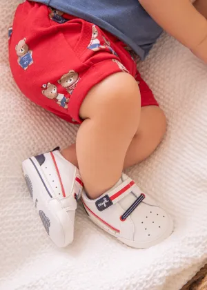 Newborn Boy Double Velcro Sneakers
