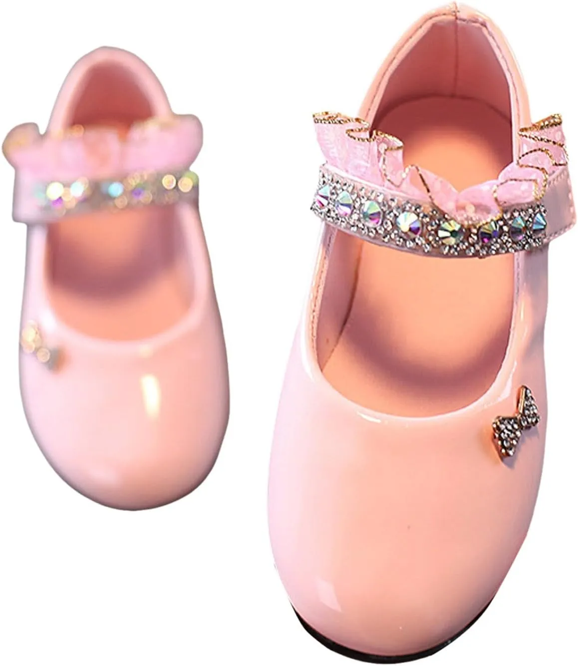 Open Toe Sandals Girls Leather Shoes Spring And Fall New Soft Bottom Shoes Foreign Students Small Leather Dance Fashion Flat Bottom Performance